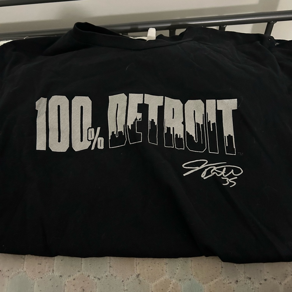 100% Detroit Black T-Shirt